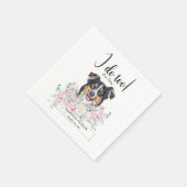 English Shepherd Dog Wedding Cocktail Napkins Servet (Hoek)