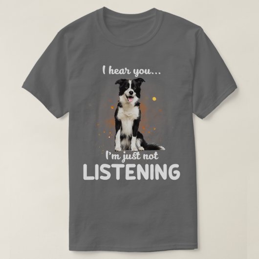 English Shepherd Ik hoor je niet luisteren T-shirt (Design voorkant)