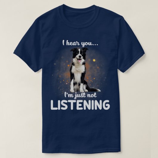 English Shepherd Ik hoor je niet luisteren T-shirt (Design voorkant)