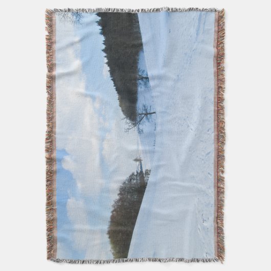 English Snow Valley - Gepersonaliseerd Deken (Voorkant Verticaal)