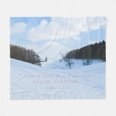 English Snow Valley - Gepersonaliseerd Fleece Deken