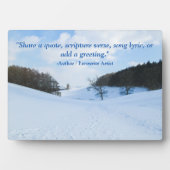 English Snow Valley - Gepersonaliseerd Fotoplaat (voorkant)