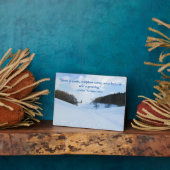 English Snow Valley - Gepersonaliseerd Fotoplaat (Zijkant)