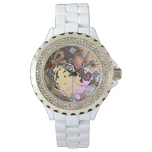 English Spot Bunny met Lace Flowers