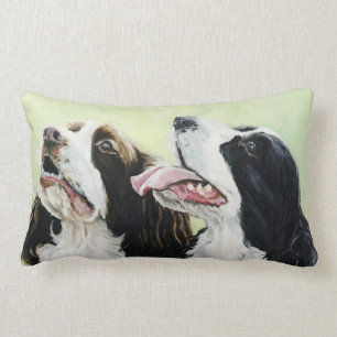 English Spring Spaniel Dog Art Pillow Kussen