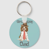 English Springer Dad Sleutelhanger (Voorkant)