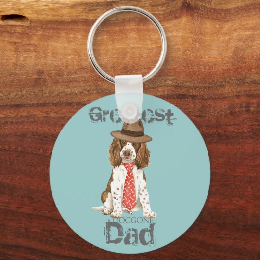 English Springer Dad Sleutelhanger (Voorkant)