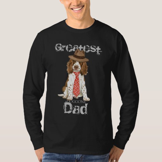 English Springer Dad T-shirt (Voorkant)