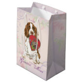 English Springer Heart mama Medium Cadeauzakje (Achterkant Gekanteld)