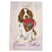 English Springer Heart mama Medium Cadeauzakje (Achterkant)