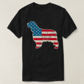 English Springer Spaniel 4th of July Men USA Ameri T-shirt (Design voorkant)