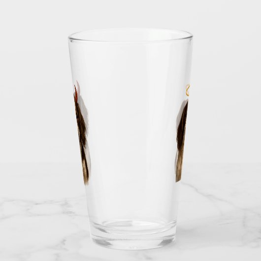 English Springer Spaniel Angel / Devil Glass Glas (Links)