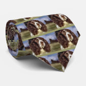 English Springer Spaniel Art Gifts Stropdas (Opgerold)