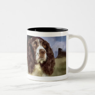 English Springer Spaniel Art Gifts Tweekleurige Koffiemok