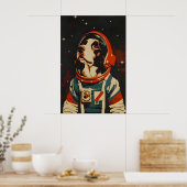 English Springer Spaniel Astronaut Poster, English Poster (Keuken)