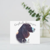 English Springer Spaniel Dad 2 Briefkaart (Staand voorkant)