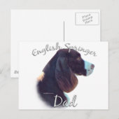 English Springer Spaniel Dad 2 Briefkaart (Voorkant / Achterkant)