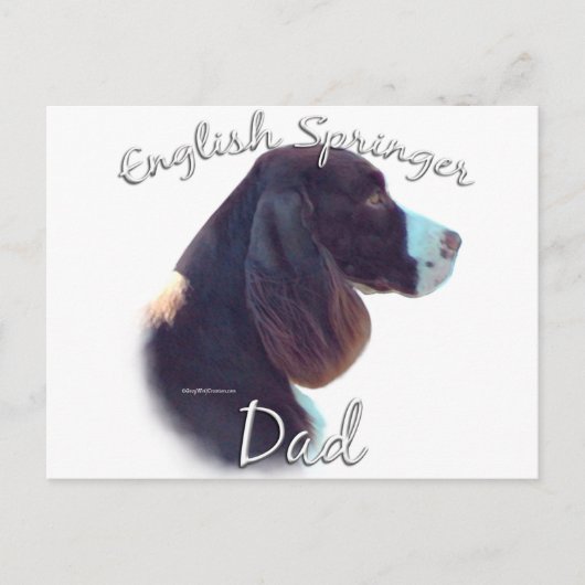 English Springer Spaniel Dad 2 Briefkaart (Voorkant)