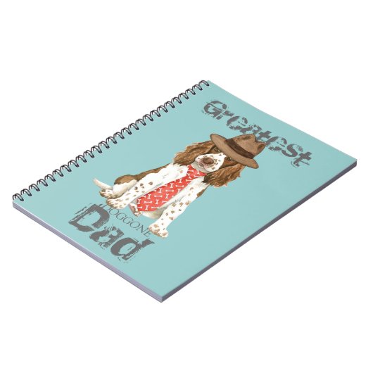 English Springer Spaniel Dad Notitieboek (Linkerzijde)