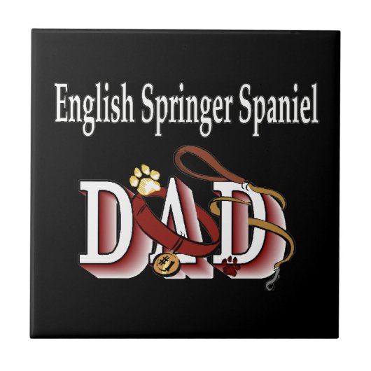 English Springer Spaniel Dad Tegeltje (Voorkant)