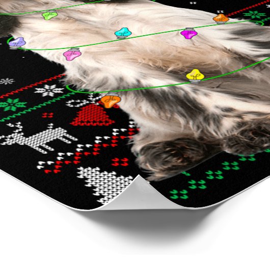 English Springer Spaniel Dog Christmas Ugly Sweate Poster (Hoek)