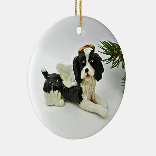 English Springer Spaniel Dog kerstversiering Keramisch Ornament (Rechts)
