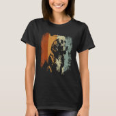 English Springer Spaniel Dog Retro Style T-shirt (Voorkant)