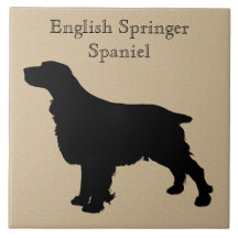 English Springer Spaniel Dog Silhouette