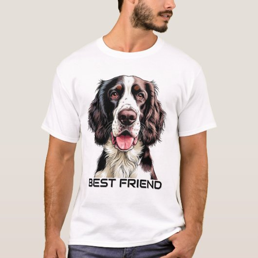 English Springer Spaniel Dog T-shirt (Voorkant)