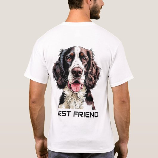 English Springer Spaniel Dog T-shirt (Achterkant)