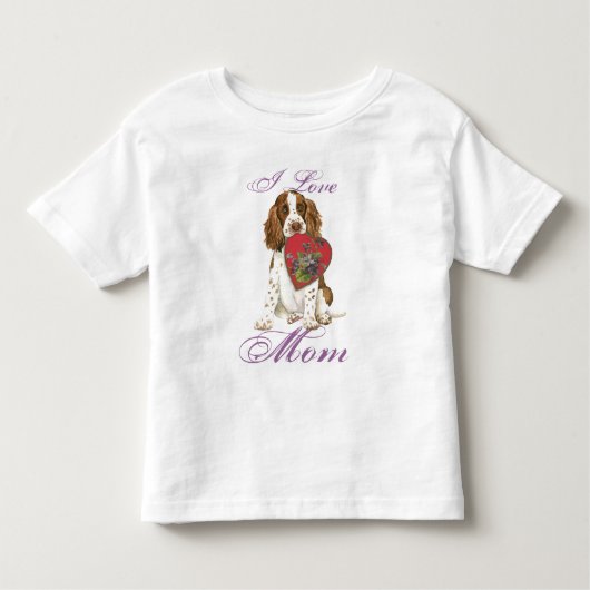 English Springer Spaniel Heart mama Kinder Shirts (Voorkant)