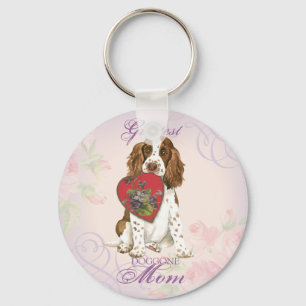 English Springer Spaniel Heart mama Sleutelhanger