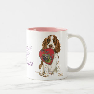 English Springer Spaniel Heart mama Tweekleurige Koffiemok