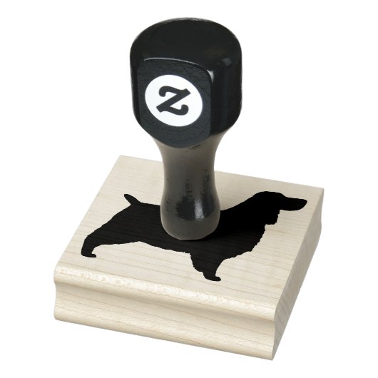 English Springer Spaniel Hondenras Silhouette Rubberstempel (Stempel)
