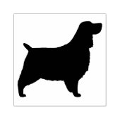 English Springer Spaniel Hondenras Silhouette Rubberstempel (Afrduk)