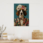 English Springer Spaniel In Suit Poster, Springer Poster (Keuken)