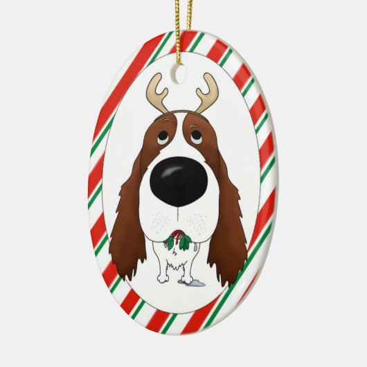 English Springer Spaniel kerstversiering Keramisch Ornament (Links)