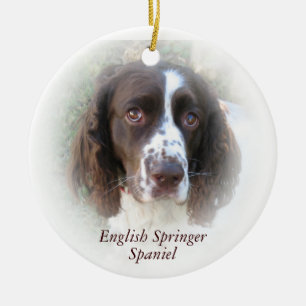 English Springer Spaniel kerstversiering Keramisch Ornament