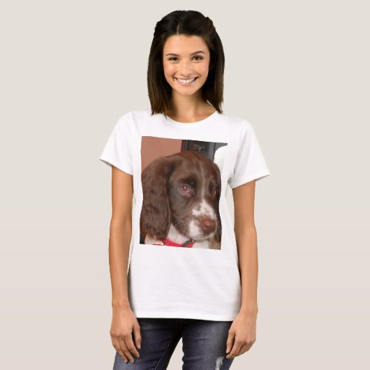 English_Springer_Spaniel lw puppy T-shirt (Voorkant volledig)