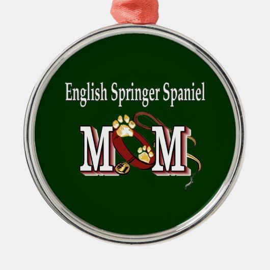 English Springer Spaniel Ma Gifts Metalen Ornament (Voorkant)