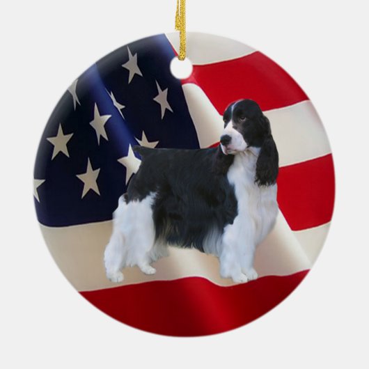 English Springer Spaniel Ornament (Achterkant)