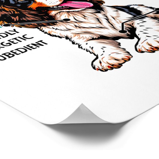 English Springer Spaniel Owner Funny Dog Lover  Poster (Hoek)