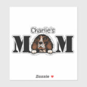English Springer Spaniel Peking mam gepersonalisee Sticker (Vel)