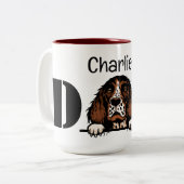 English Springer Spaniel Personalized Dad Mok (Voorkant links)