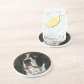 English Springer Spaniel Pet Photo Sandstone Zandsteen Onderzetter (Zijkant)