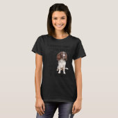 English Springer Spaniel Quote mam Dad Print, Hunt T-shirt (Voorkant volledig)