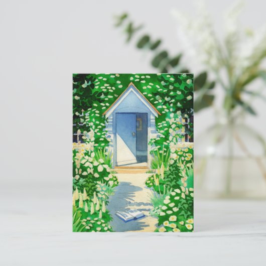 English Summer Cottage Garden Briefkaart (Staand voorkant)