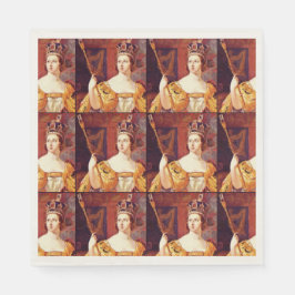 English Tea Party Queen Victoria Paper Napkins Servetten