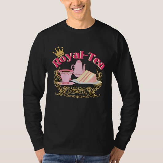 English Tea Party Royalty Pun Tea T-shirt (Voorkant)