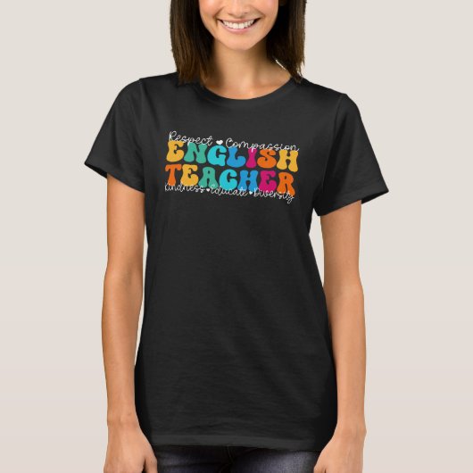 English Teacher Appreciation Week Back to School T-shirt (Voorkant)